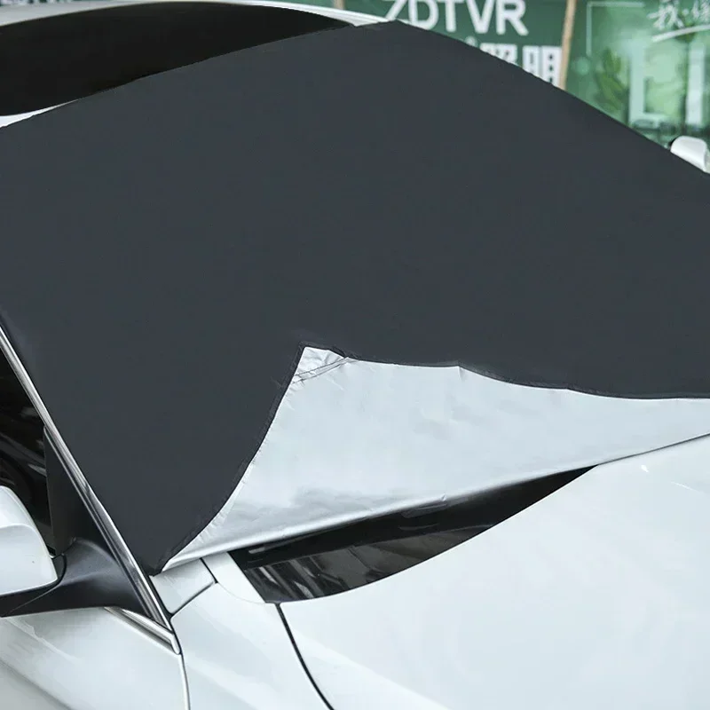 Car front windshield magnet sun shield Snow shield Half cover Car cover magnetic snow shield sun shield
