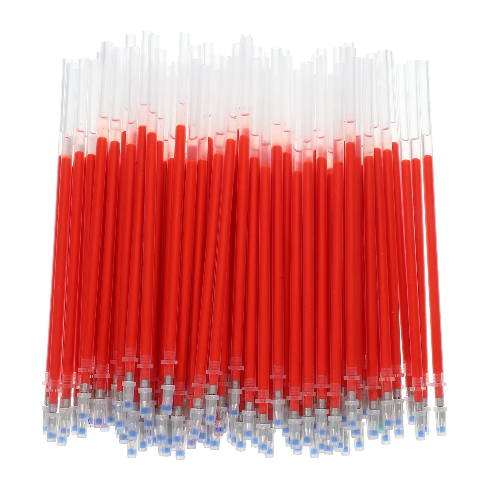 

300pcs Neutral Pen Refill Red 0.5Mm Smooth Quick Dry Gel Ink For Office School Notetaking Signing Fine Tip Replacement