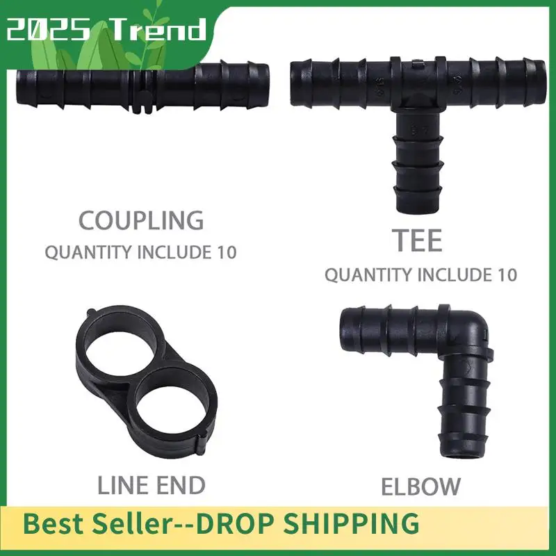 AD33 HOT Drip Irrigation Accessories Kit Drip Irrigation Barb Connector For Drip Irrigation System Garden Watering Kit 40PCS