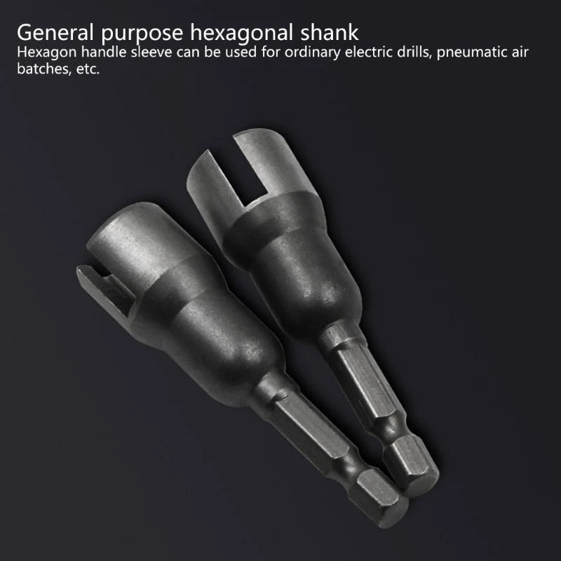 Slotted Bolt Electric Screwdriver Butterfly Hole Shank Socket Wrench Extension Drill Bit Bar Hexagonal Bit Power Tool L4MF