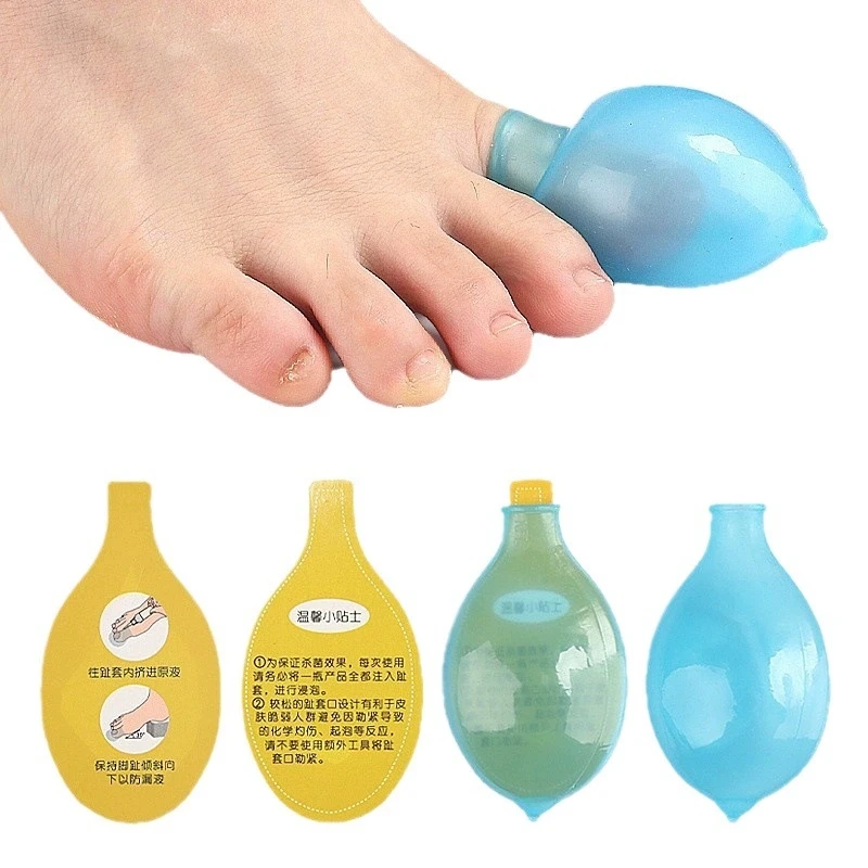 Toe Sleeves Protectors Soak Potion Finger Protective Cots For Toe And Finger Injuries Wound Shower Waterproof Cover Foot Care