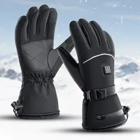 Motorcycle Heated Gloves Battery Powered Electric Heated Gloves Touch Screen Waterproof Thermal Heating Gloves for Outdoor Sport