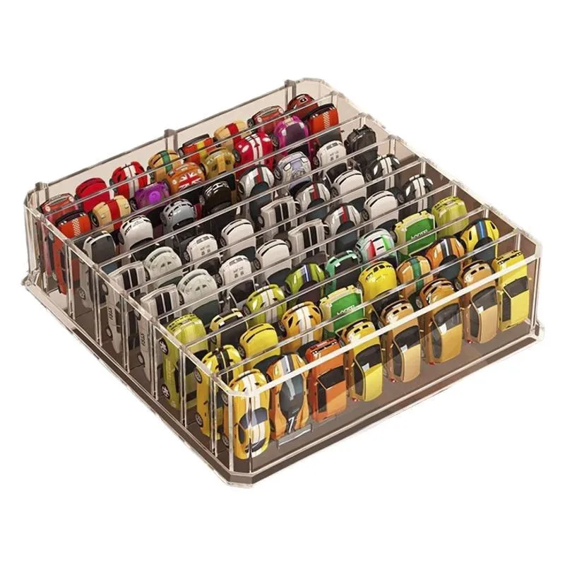 Hot Wheels Car Storage Box Transparent Multi-layer Sports Car Toy Model Organizing Storage Shelf Stationery Holder