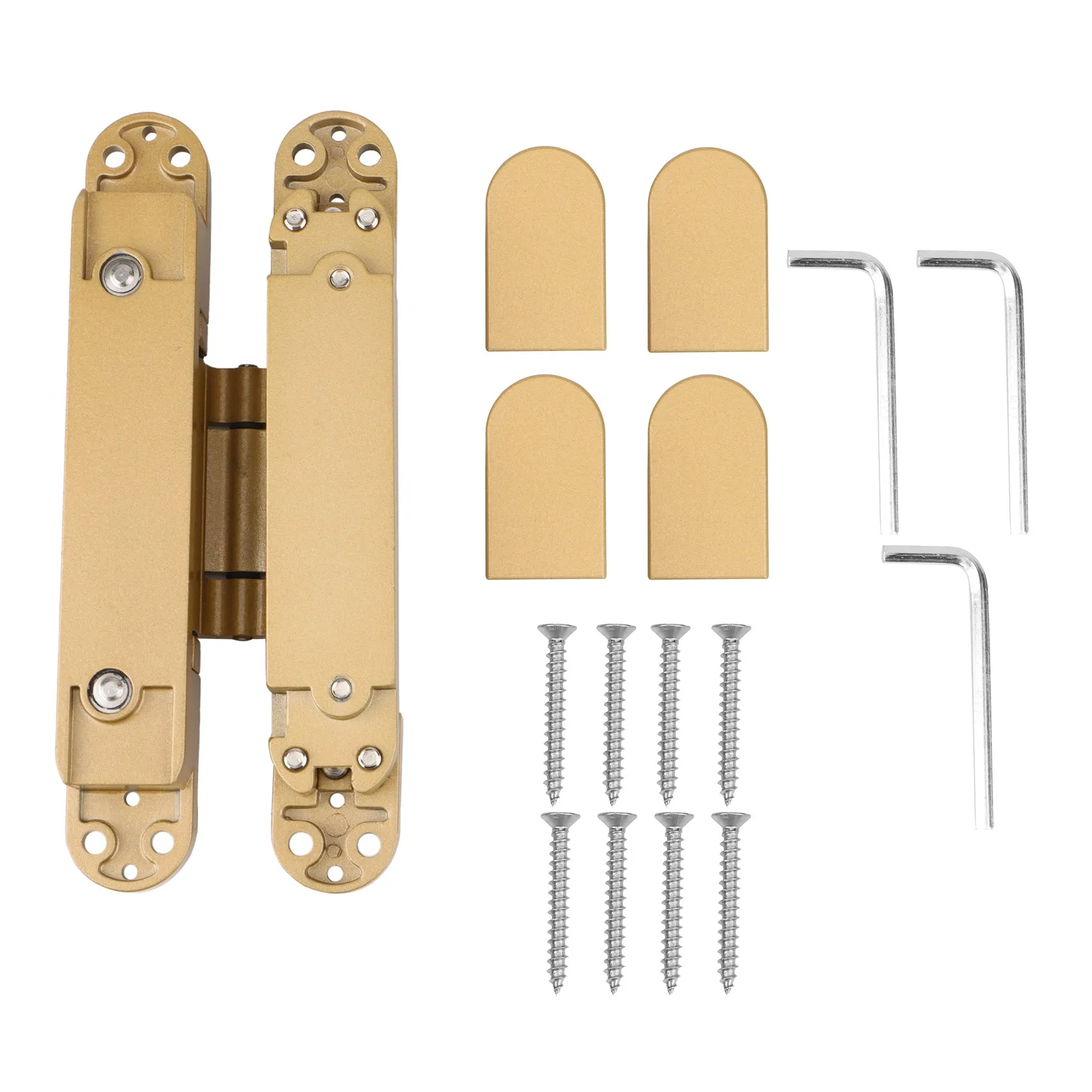 HOT 3D Adjustable Concealed Wood Door Mute Cross Hinge Adjustable Concealed Gate Self Closing Heavy Duty Hinges