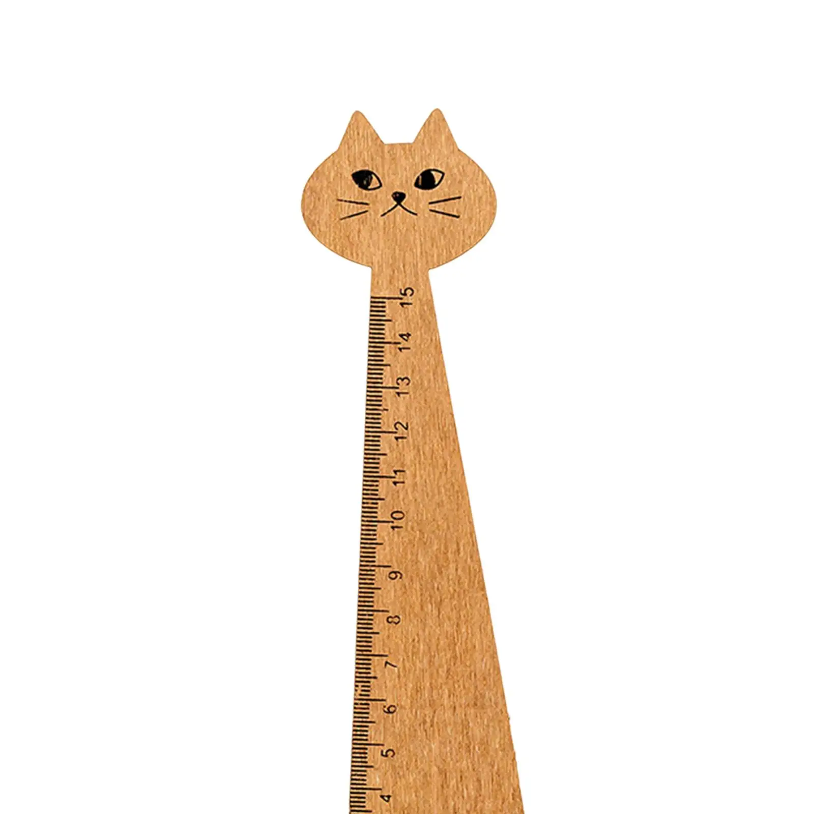 Wooden Straight Ruler Office Supplies Wood Animal Ruler for Children