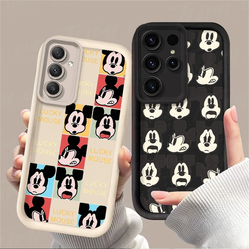 Disney Mickey Mouse Case for Samsung Galaxy A55 A35 A25 A15 A05 A05S 5G A24 A13 A23 A12 A22 A32 A52 A52S A71 A72 A51 4G Cover