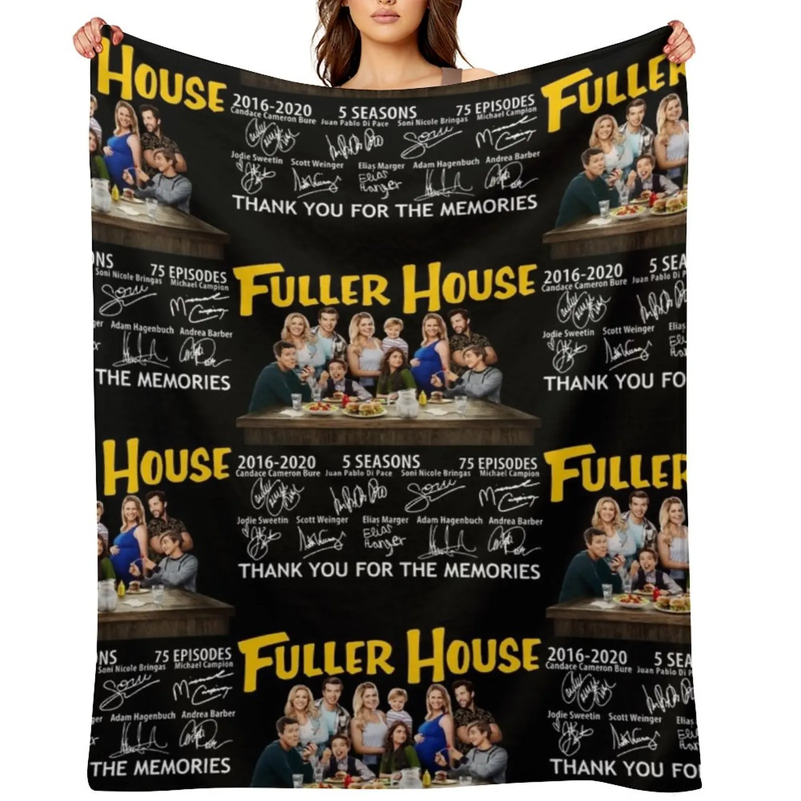 Pretty Fuller House Thank You For The Memories Throw Blanket Moving Personalized Gift Tourist Hairys funny gift Blankets