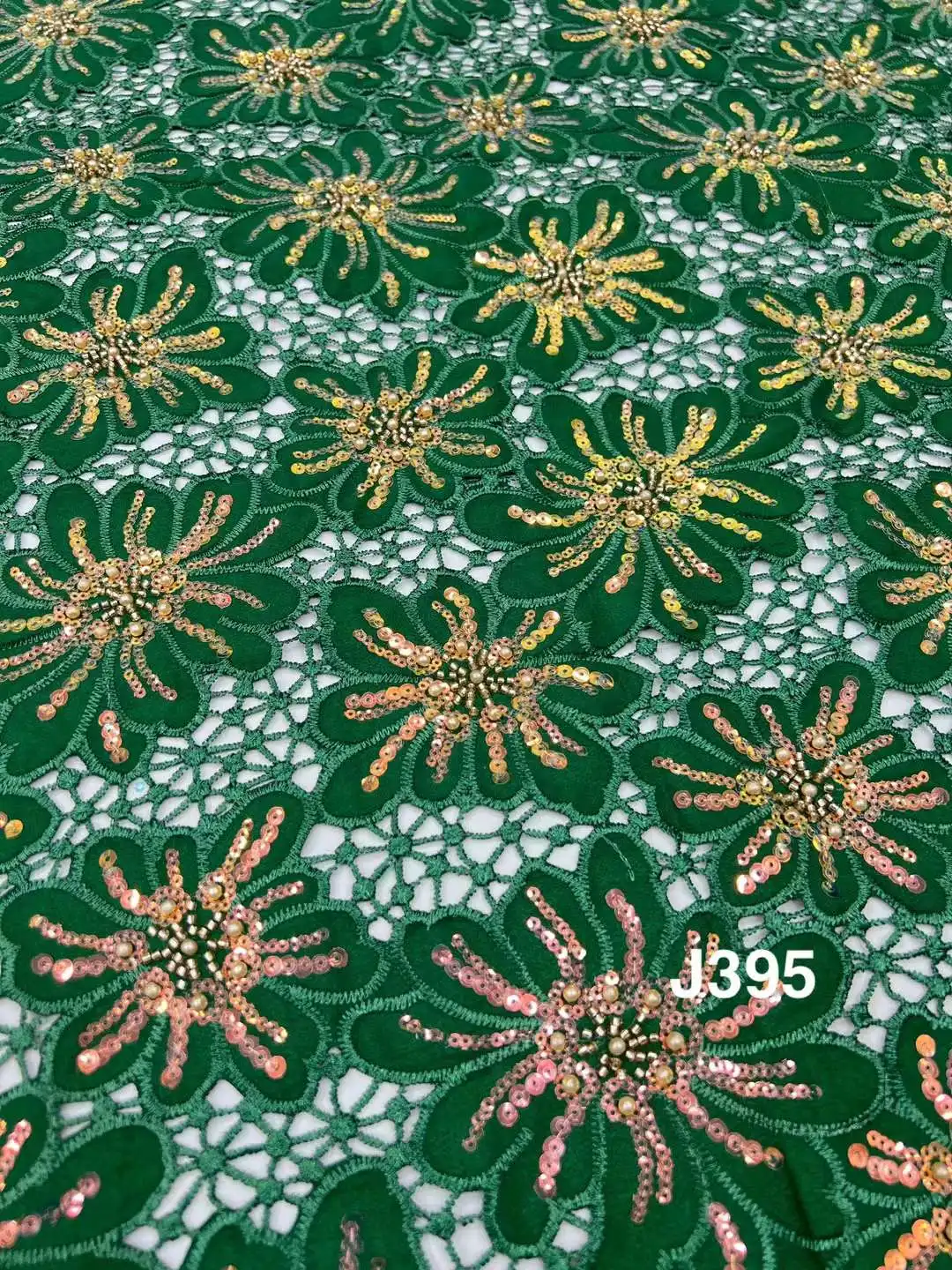 May Lace Green African Chiffon Lace Fabric 2023 High Quality Lace 5Yards French Mesh Lace Fabric For Nigeria Women Wedding Party