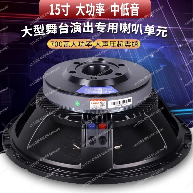 مضخم صوت كامل التردد 15 بوصة 220 مغناطيسي 100 كور 700 وات عالي الطاقة لأداء المسرح مكبر صوت KTV خارجي لحفلات الزفاف