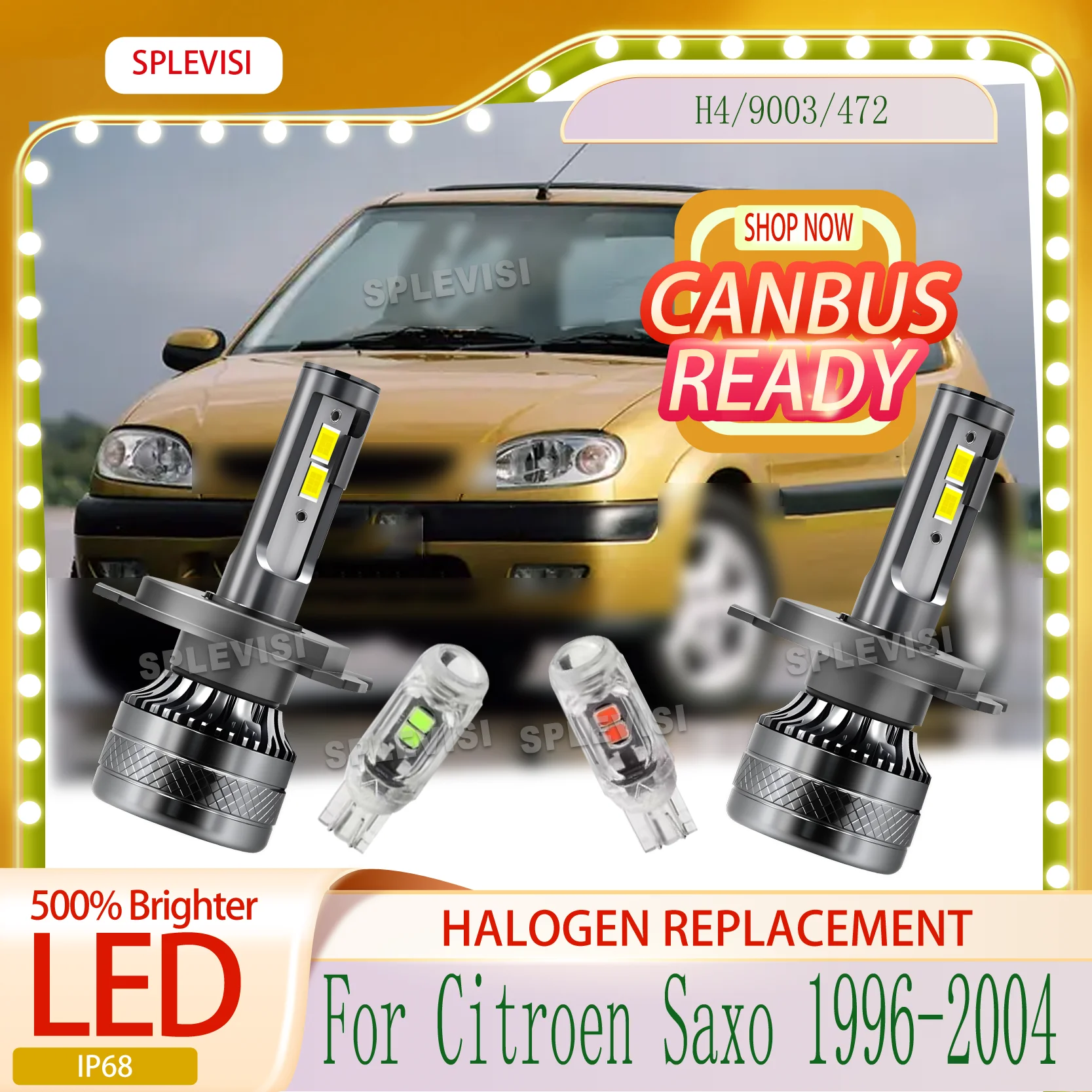 

Enjoy a crisp, white 6000K light output quick start technology LED FOR Citroen Saxo 1996 1997 1998 1999 2000 2001 2002 2003 2004