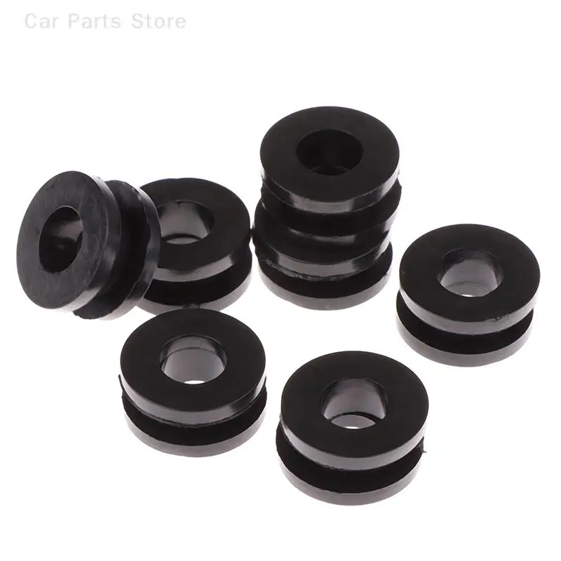 10Pcs Black Motorcycle Side Cover Rubber Grommets Gasket Fairings For CBR GSXR Ninja ZX YZF