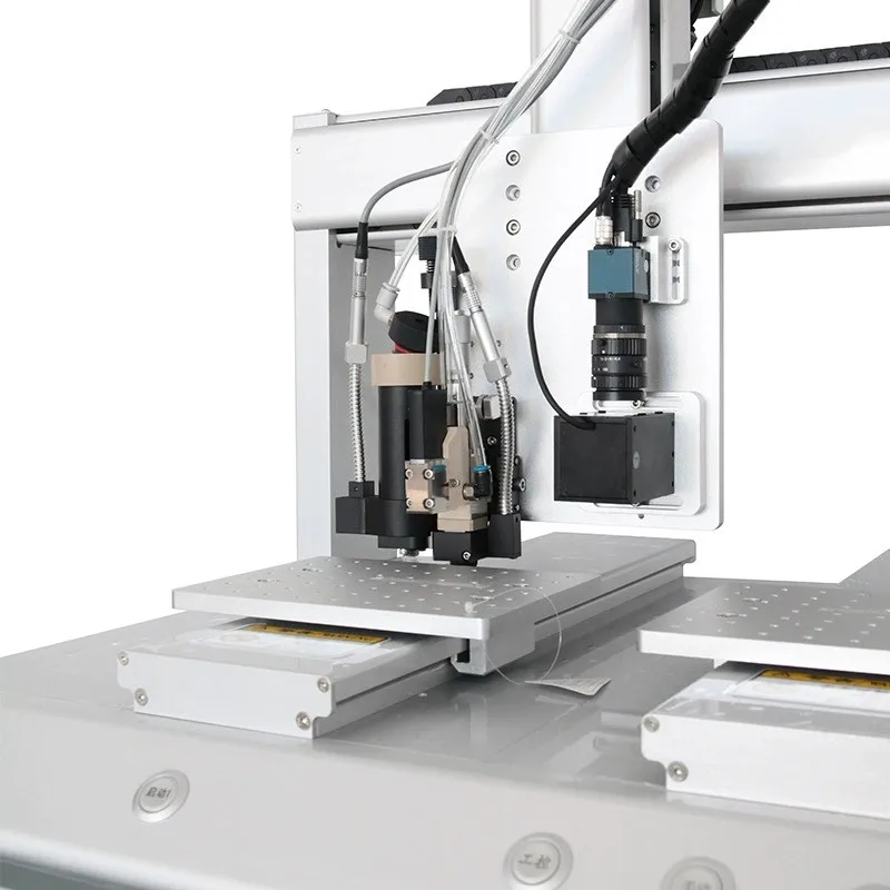 Single Station Visual Hot Melt Glue Dispenser | High Speed Automatic Hot Melt Spraying Dispensing Machine