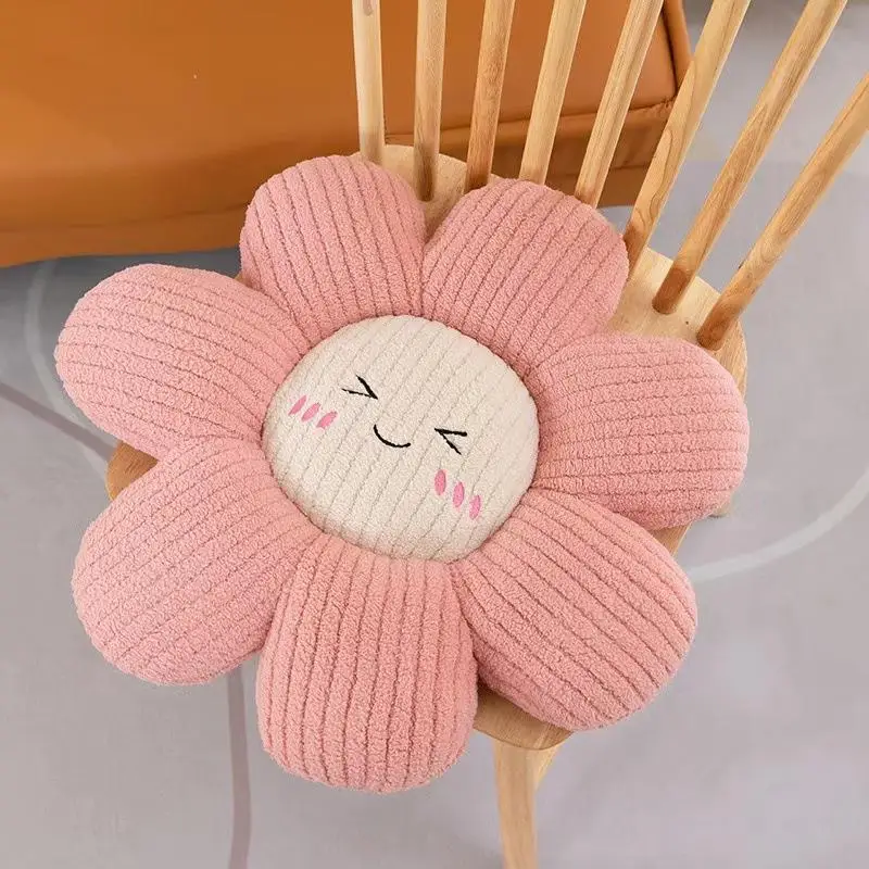 New Daisy Cute Sunflower  Cushion Living Room Car Sofa Bedroom Office Plant Floral Design Health Care Butt Pad Witch Ice