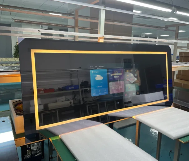 Manufacturer Hotel Kitchen Smart Mirror Android Touch Screen Bluetooth Bathroom TV Mirror Modern