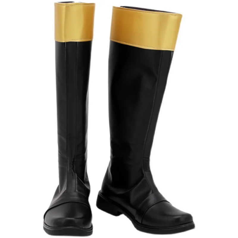 Super Sentai Bakuryuu Sentai Abaranger AbareBlack, chaussures de Costume de Cosplay, bottes de fête de carnaval d'halloween, bottes faites à la main