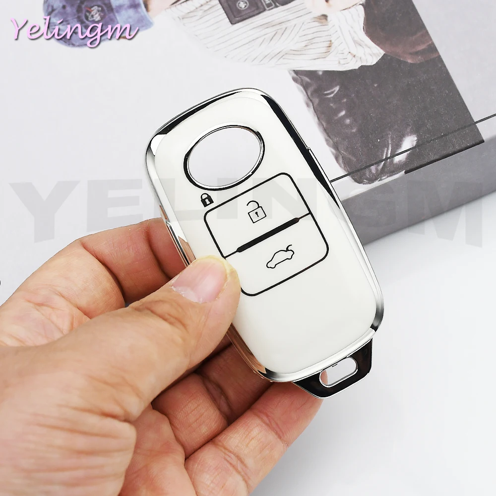 Capa/Carcaça de Chave Inteligente com 2/3 Botões para Toyota Yaris Ativ Raize Veloz Avanza Rush Perodua Daihatsu Malásia