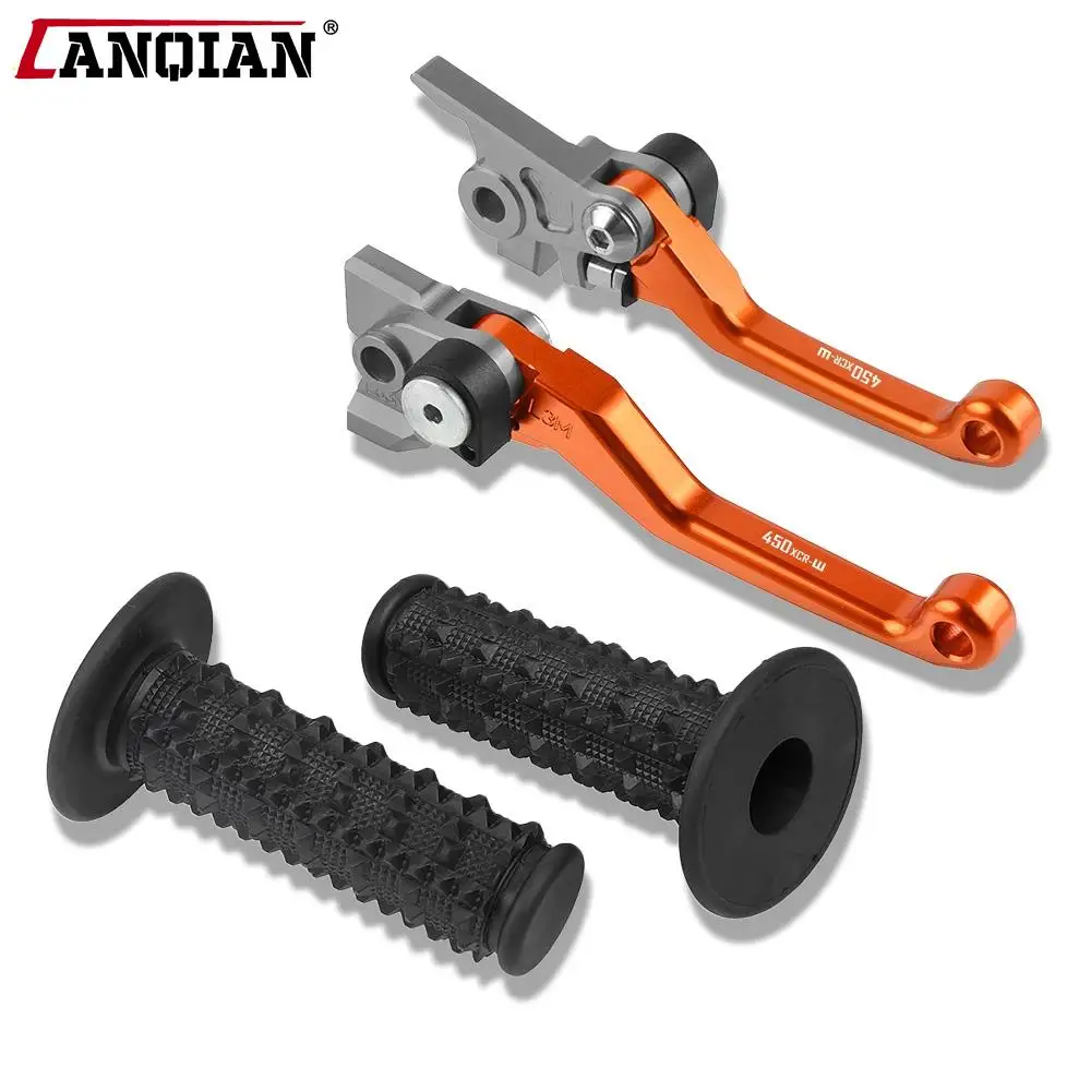 Motorcycle CNC Dirt Bike Brake Clutch Levers 7/8'' Rubber Handle Bar For 450 XCR-W 450XCRW 2014 2015 2016 2017 2018 Accessories