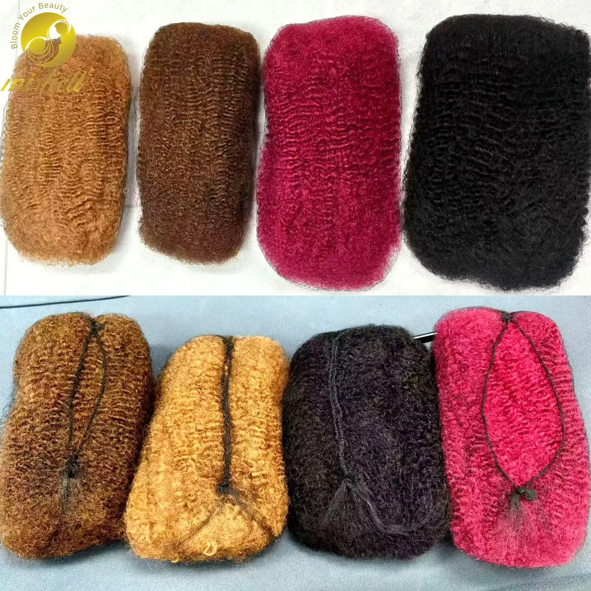 50 جرام/الحزمة 10-18In 4C شعر بشري أفرو غريب السائبة 100% شعر بشري ناعم أفرو غريب شعر بشري لوكس ملحقات/التقلبات/الضفائر #2