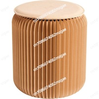 Eighteen paper folding stool change shoes round seat stool household small stool bench stacked portable Internet