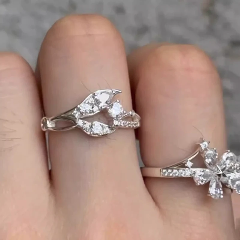 

Love And Deepspace Wedding Ring Silver Plated Cubic Zirconia Band For Xia Yizhou Qin Che Li Shen Shen Xinghui Qi Yu Fans Gifts