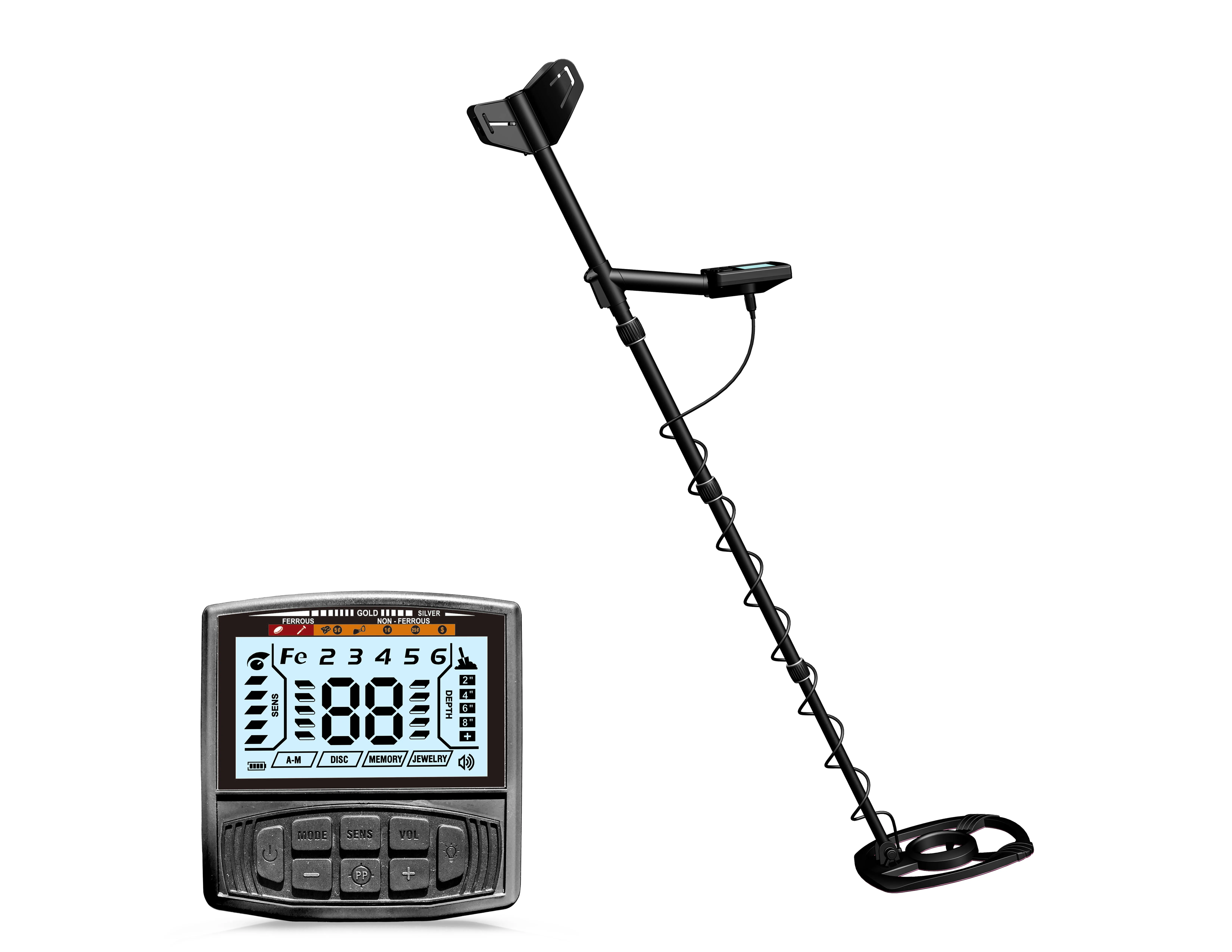 Tianxun M55J All Terrain Metal Detector With Waterproof Coil And Durable For Beach Mountain And Field Treasure Hunting