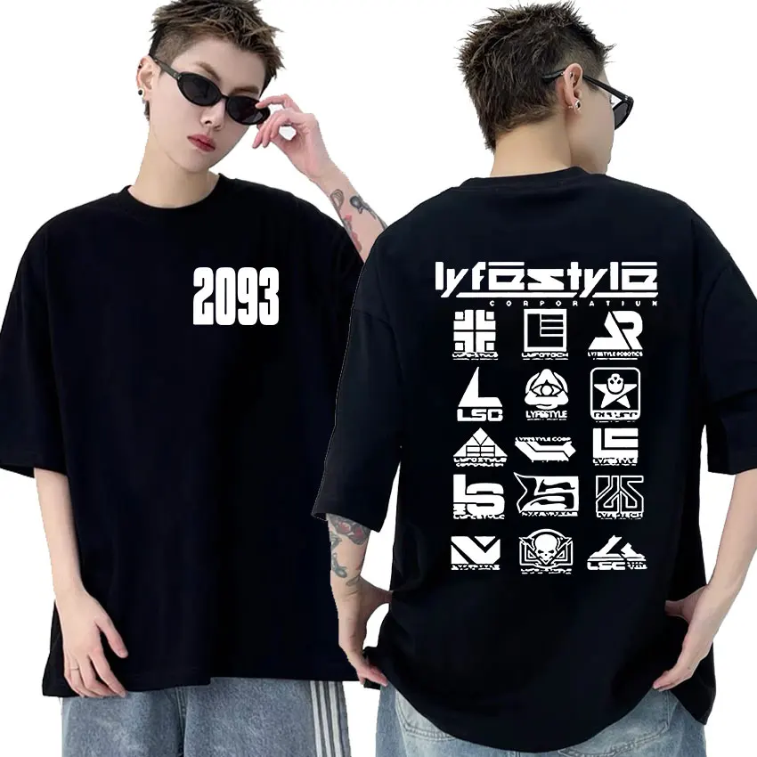 Rapper Yeat 2093 Lyfestyle Retro Graphic T Shirt Men Hip Hop Gothic Short Sleeve T-Shirt Unisex Oversized Cotton Tees Streetwear