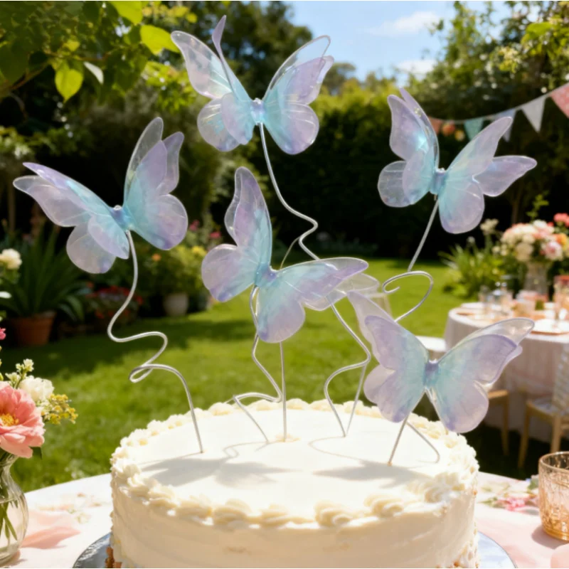 DIY Craft Cake Decorations (3D Butterfly) - Cupcake Toppers & Birthday Wedding Cake Decoration Supplies