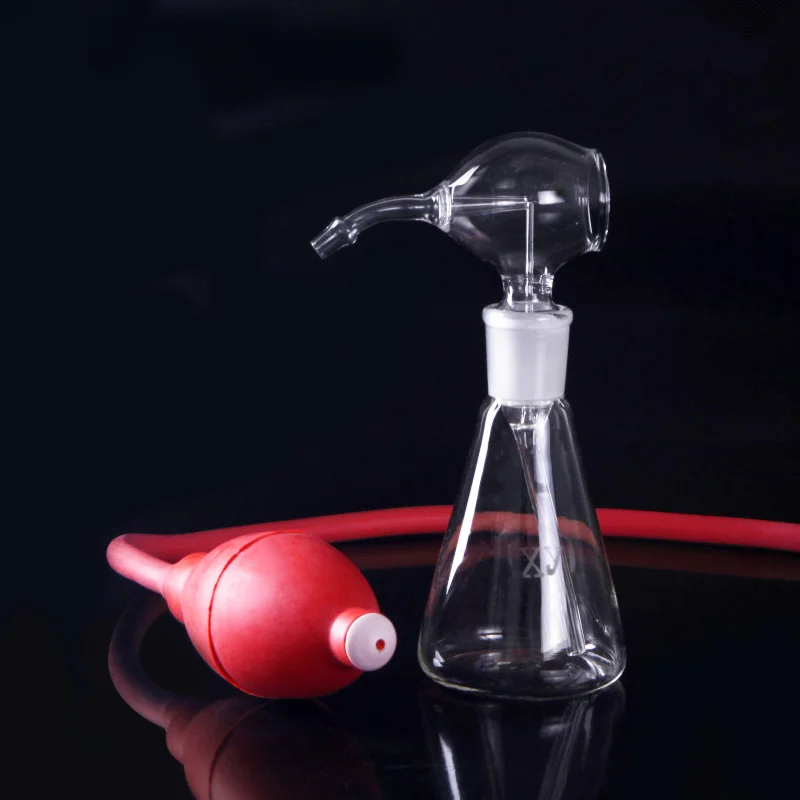 50/100ml Lab Glass Chromatography Conical Spray Bottle Ground Joint Spray