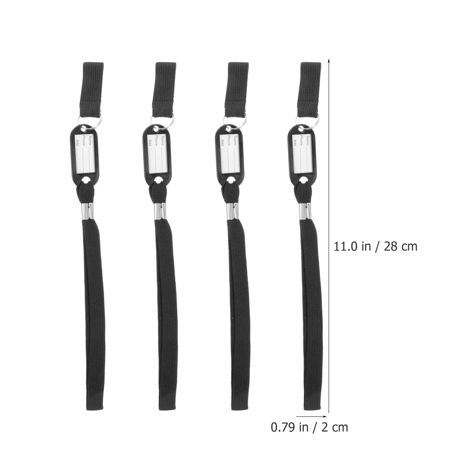 4Pcs Walking Cane Wrist Strap Anti-Lost Lanyard Adjustable Nylon Plastic Slip-Resistant Washable for Seniors Outdoor Use