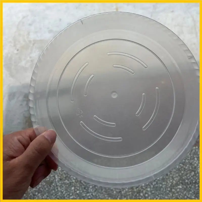 

H55A 9/10.5Inch Transparent Plant Saucers Heavy Duty Plastic Water Collection