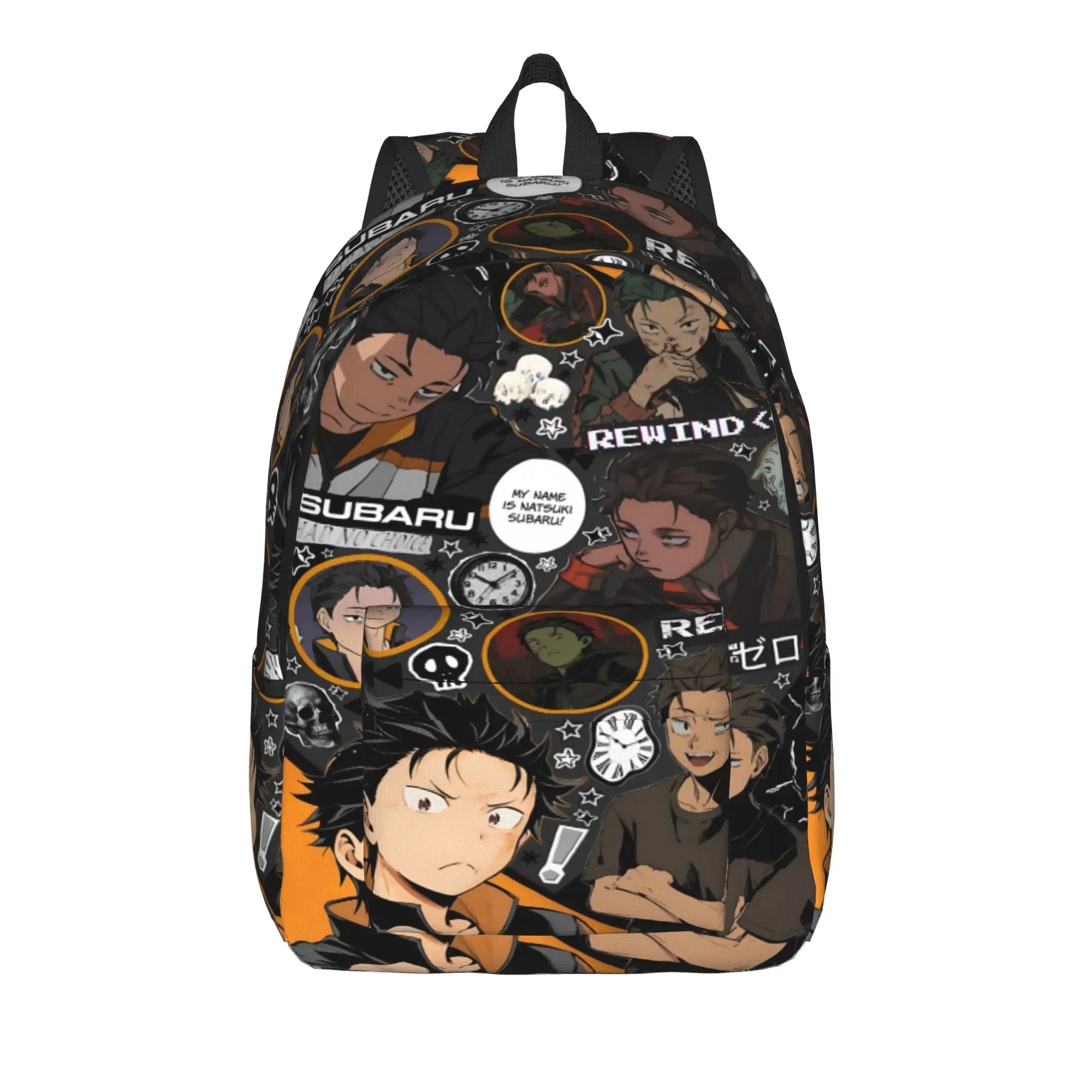 Fashion Re ZERO Anime Subarunatsuki Backpack  Mochilas Vintage Travel Large Capacity Rucksack