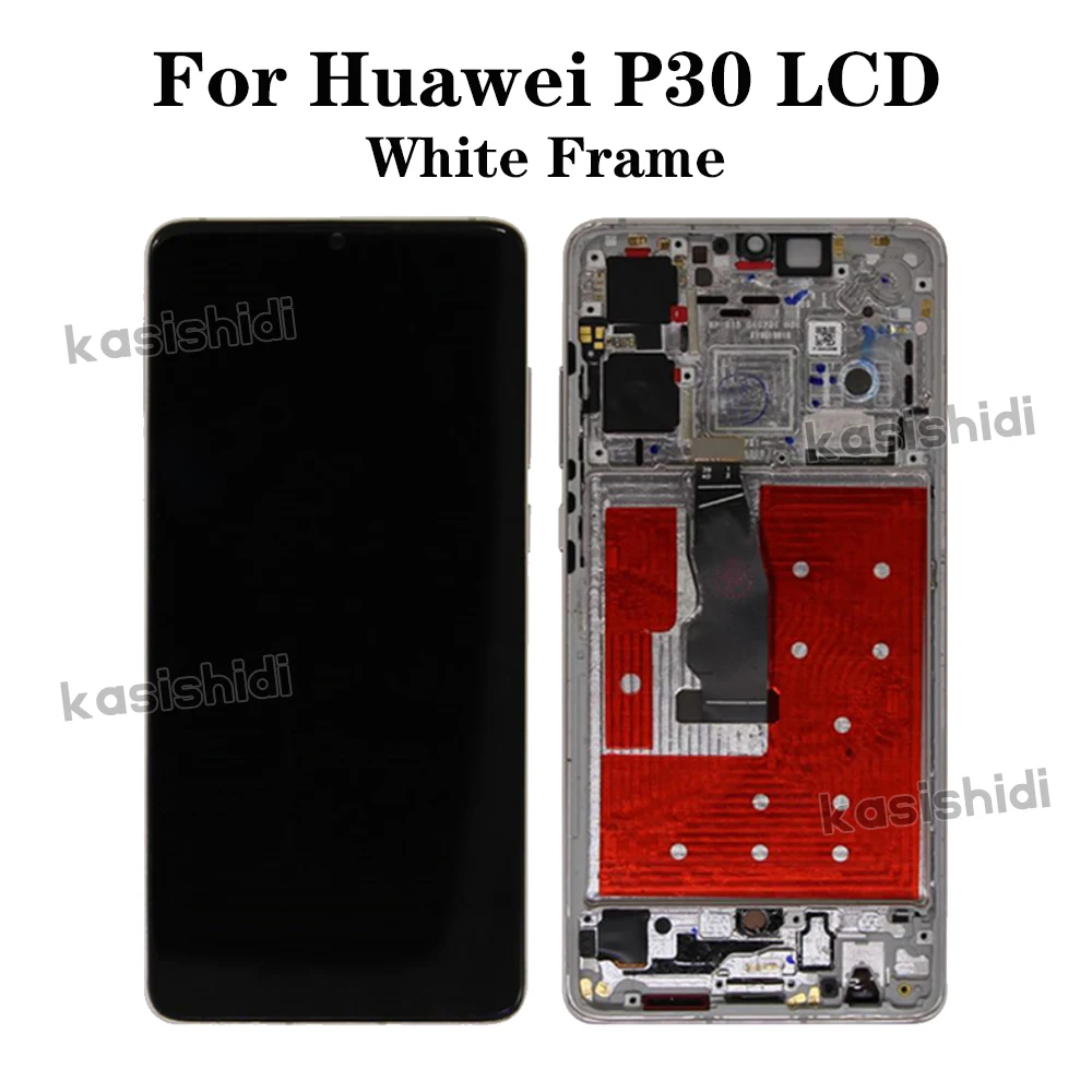 Super Amoled For Huawei P30 LCD Display Touch Screen ELE-L04 ELE-L29 ELE-L09 LCD Digitizer Assembly For P30 Screen With Frame