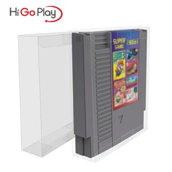 10pcs/Lot Plastic PET Transparent Clear Game Cartridge Protector Cover Box Case For NES Game Cards Protector