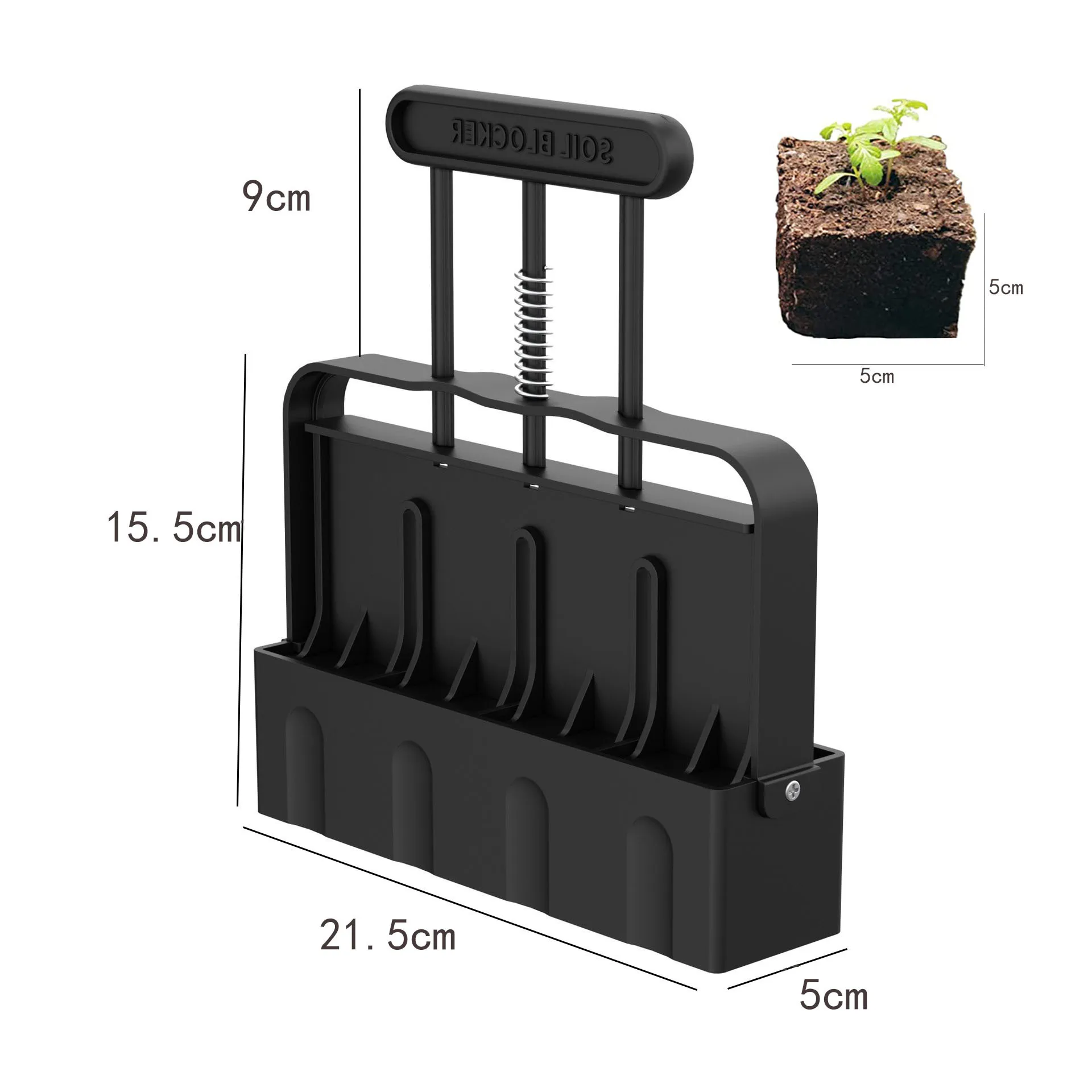 Hot Selling Soil Block Maker Manual Soil Block Maker Garden Garden Sowing Forest Farm Tools Root Soil Culture Container Making