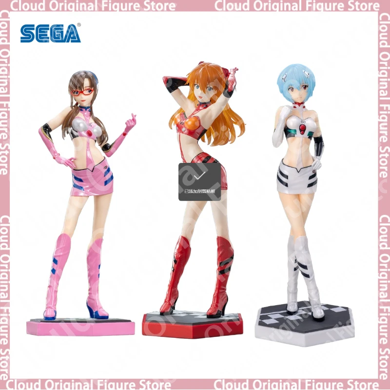 

In Stock 100% Original SEGA Luminasta Asuka Rei Mari PIT WALK Racing Girls PVC Action Figure Model Collection Doll Toy Gift