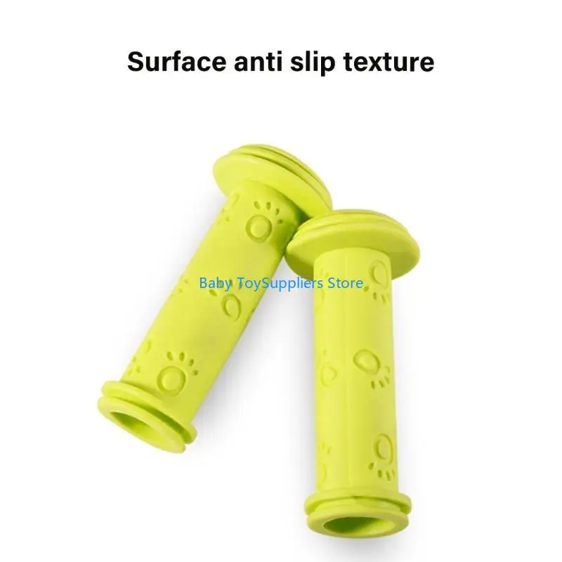 مقابض R1WF غير قابلة للانزلاق ومريحة للدراجة، مقابض مطاطية للدراجة، مقابض دراجة ملونة، ملحقات دراجة الأطفال الصغار للأطفال #5