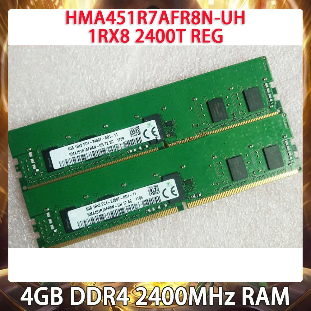 

1 Pcs RAM 4GB DDR4 2400MHz HMA451R7AFR8N-UH 1RX8 2400T REG For SK Hynix Server Memory