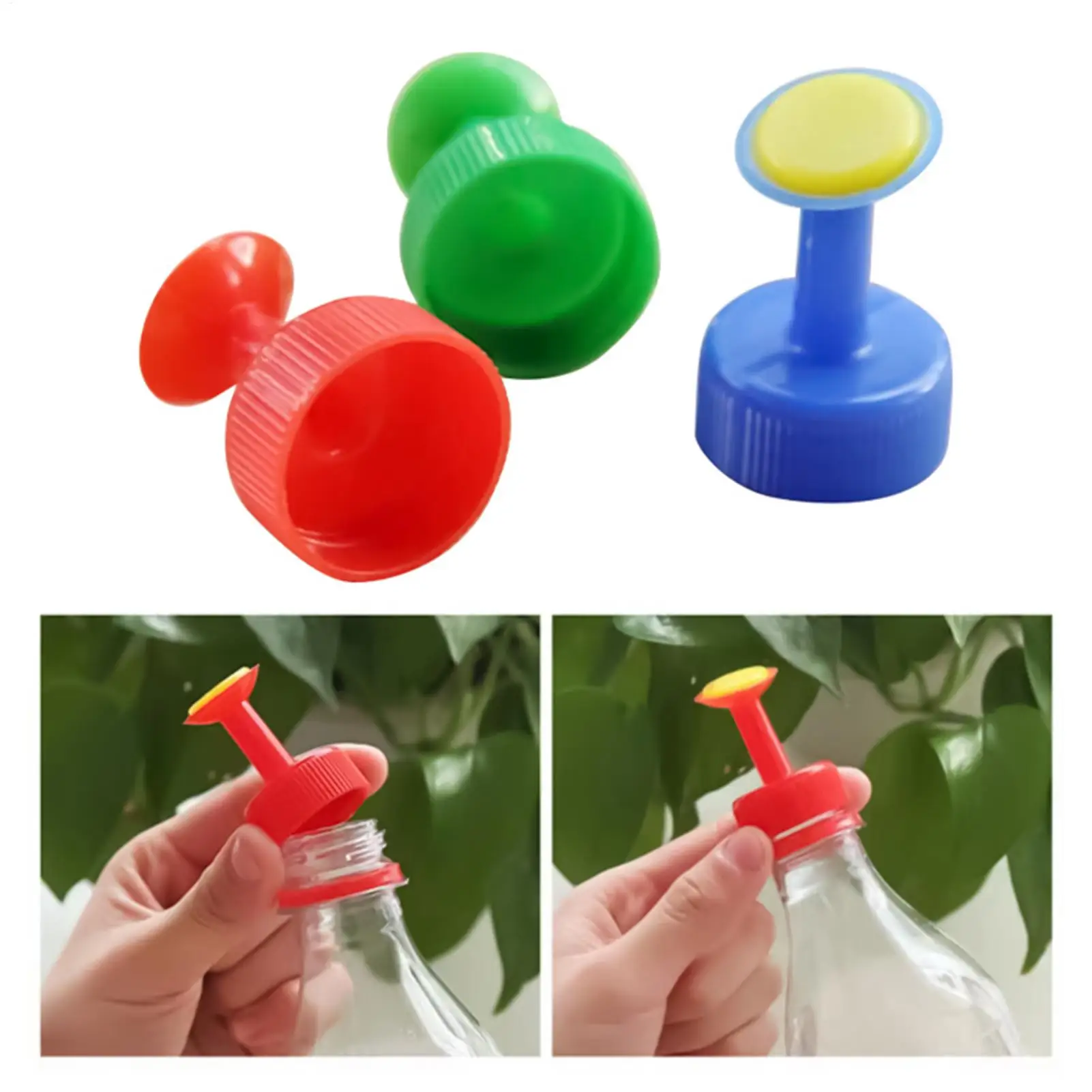 Universal Screw On Water Bottle Spout Adapter Bottle Cap for Garden Nursery Balcony Potted Plants Vegetables Flowers Watering