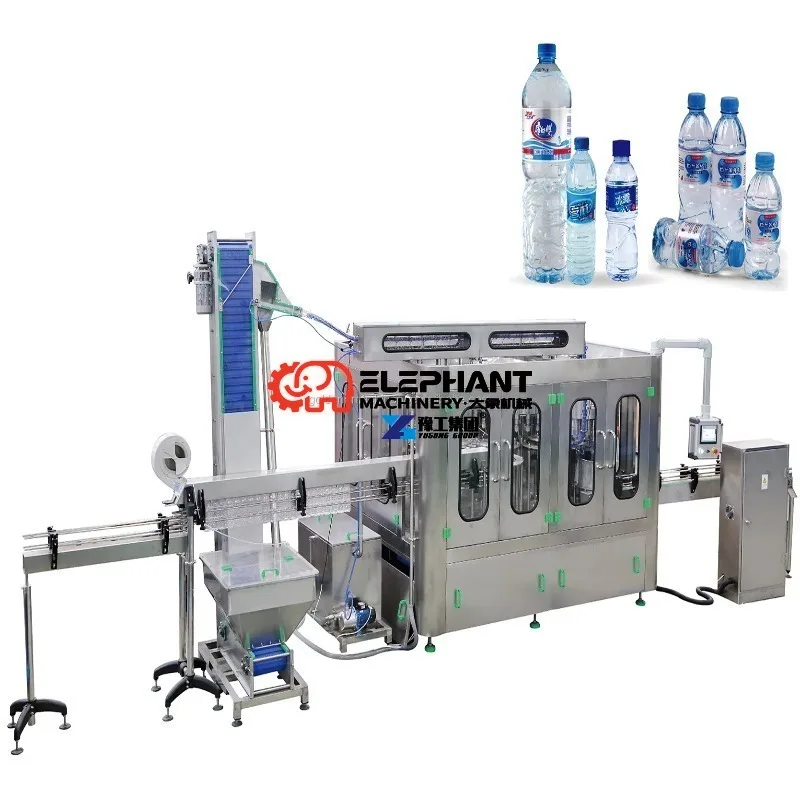 Full Automatic Drinking Water Filtration Treatment Equipment, Commercial Bottled Water Production Bottling Plant Machine