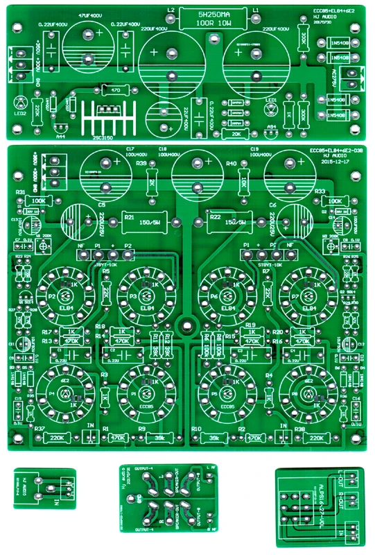 HuajiオーディオチューブチューブアンプパワーアンプST-EL84PP 2*13ワットプッシュプル複合機pcb回路ボード