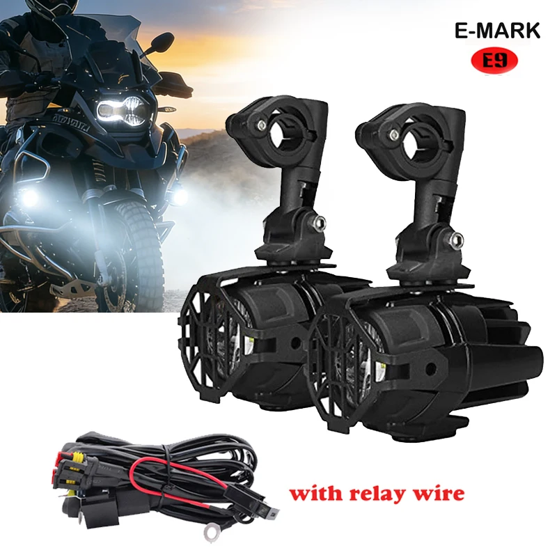 Wasserdichte Motorrad-LED-Spot-Nebelscheinwerfer, hohe Helligkeit, universelle Motorrad-Zusatz-Nebelleuchte für K1600 R1200GS R1250