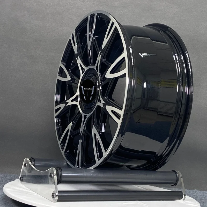 Factory Price High Load Strong  Custom  Rims 18 19 20 21 22 Inch Multi-spoke Machined Face  Aluminum Forged Wheels