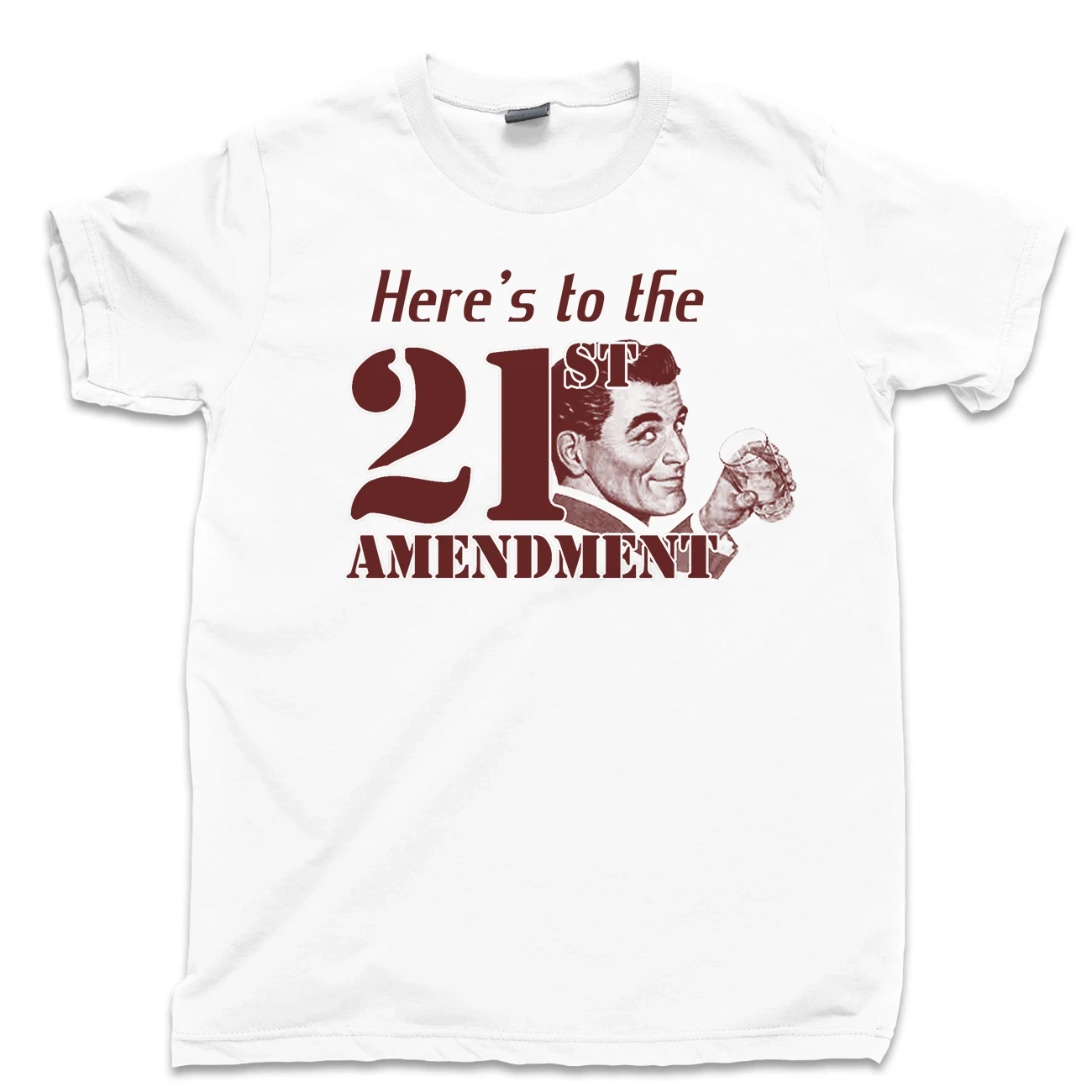 21st Amendment T-shirt, Prohibition, Scotch whisky, beer, underground bar T-shirt, unisex streetwear, loose casual shirt
