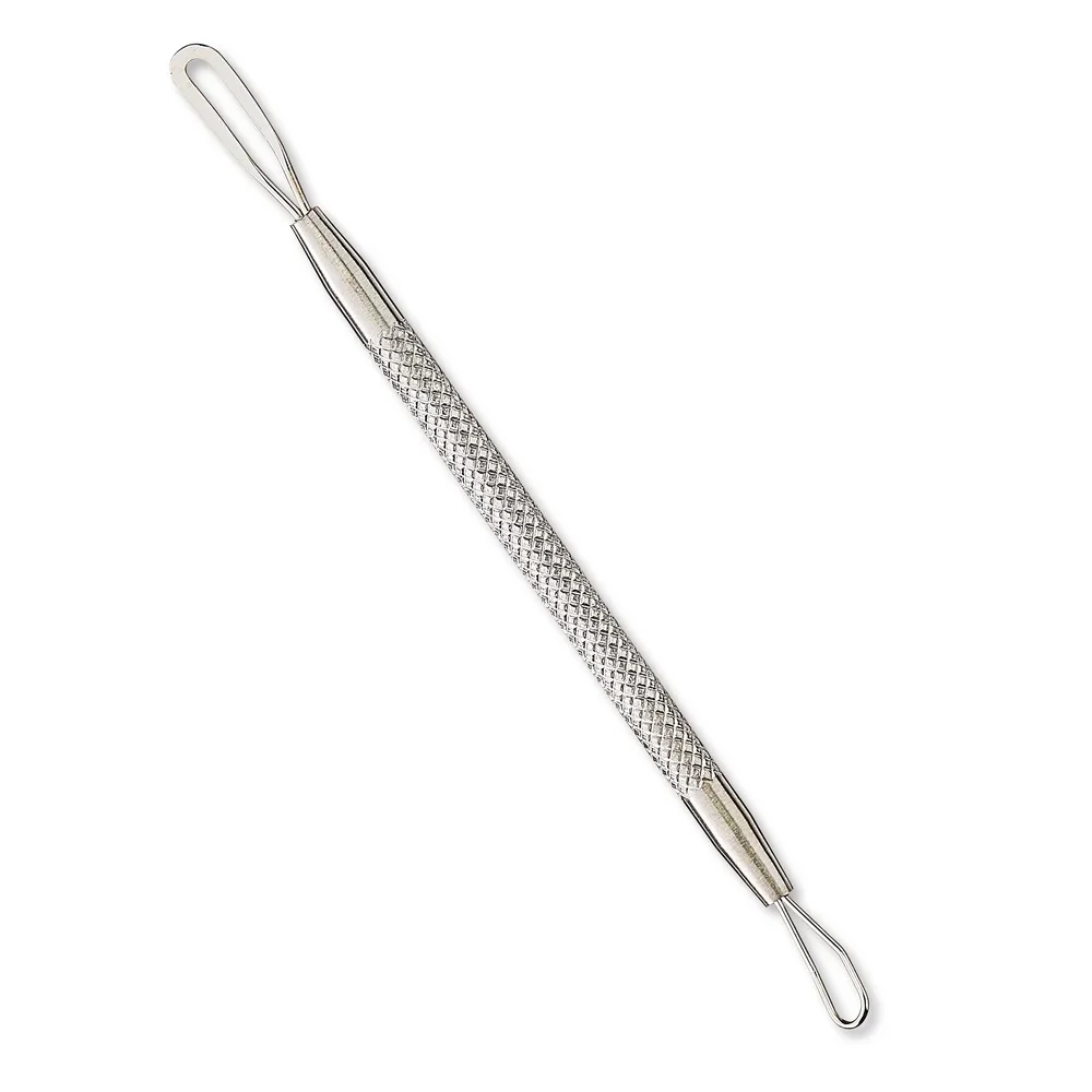 3 عبوات من أدوات العيب المصنوعة من الفولاذ المقاوم للصدأ ومزيل حب الشباب والرؤوس السوداء المزدوجة ومستخرج الرؤوس البيضاء وقبضة آمنة وعناية فعالة لحب الشباب