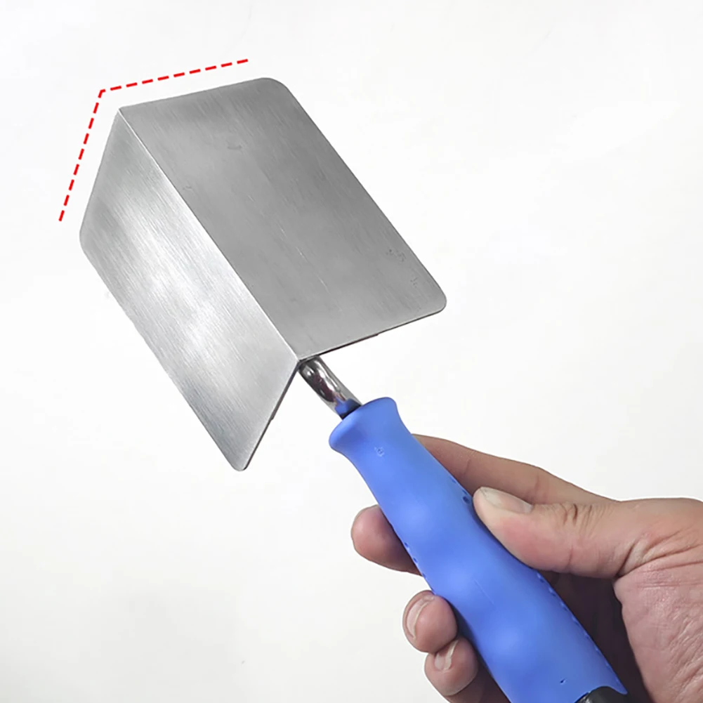 Stainless Steel Drywall Corner Trowel with Soft Grip Handle Drywall Trowel Corner Drywall Tool for Smoothing and Shaping Corners