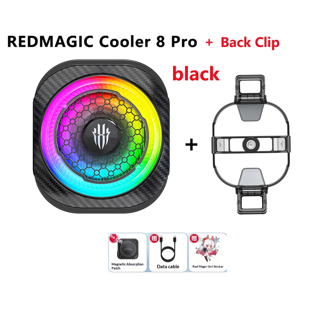 black 8pro back clip