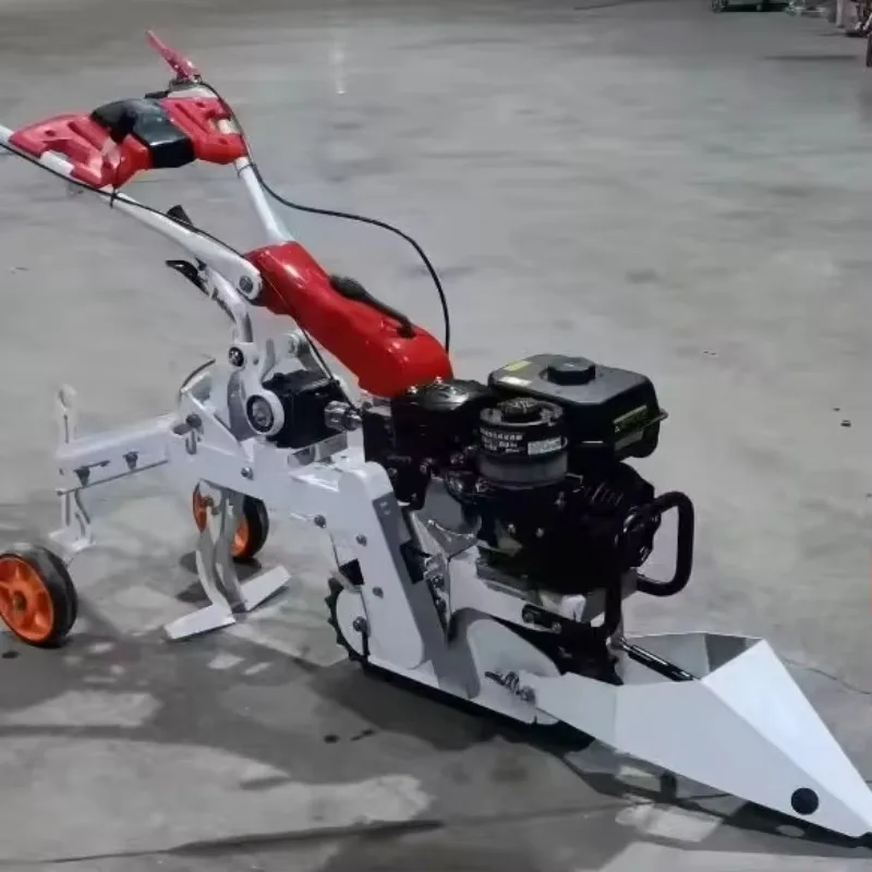 6HP Fuel Garlic Harvester Machine Walk Behind Garlic Picker Digger for Farm Low Damage Root Vegetable Harvester