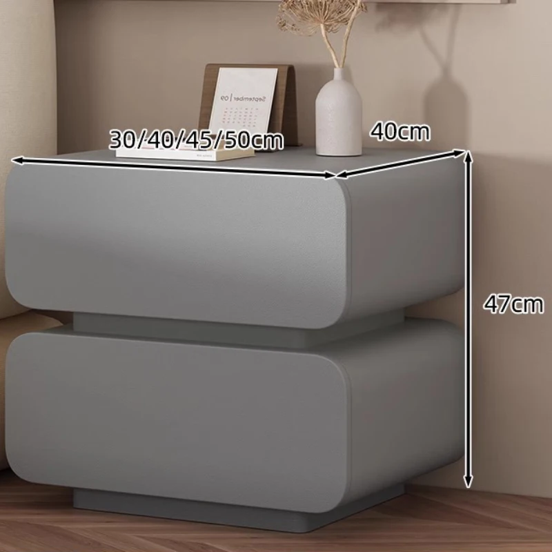 White Bedroom Mobile Nightstands Nordic Modern Bedside Cabinet Gamer Comfortable Design Mesita De Noche Home Furniture CY50NS