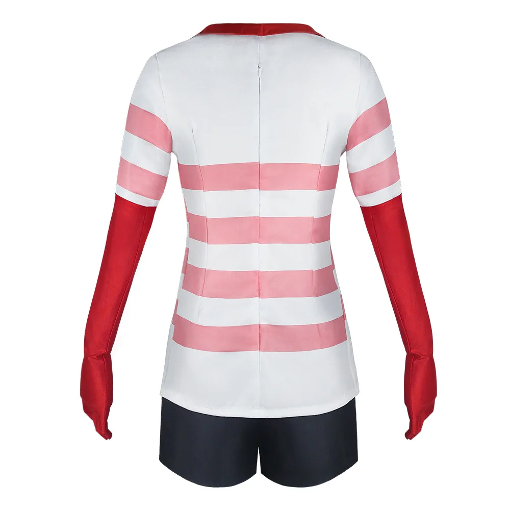 Hazbin Hotel Cosplay Costume Dress Sweatshirt with Glove Women Suits Halloween Outfits