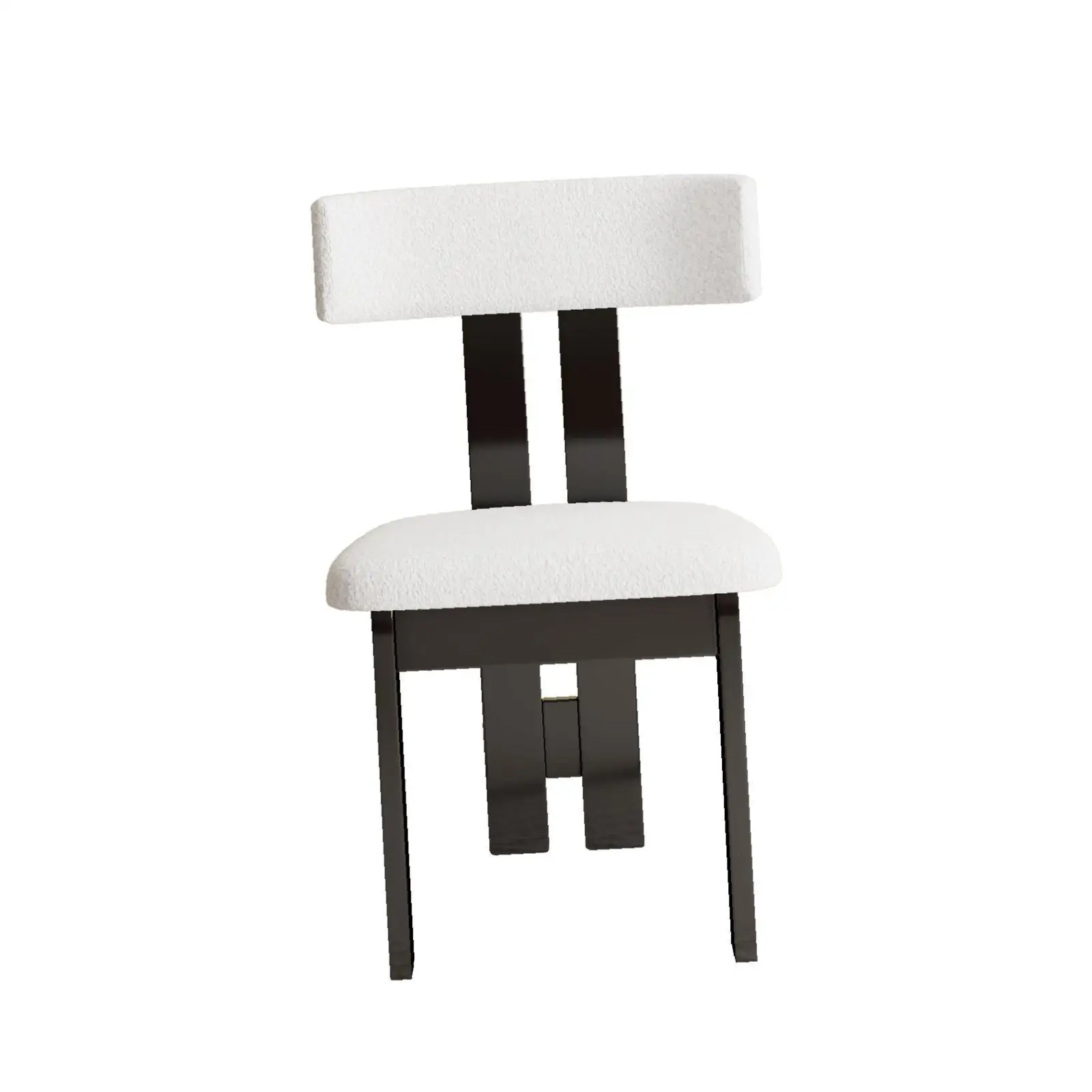 

Seating for Dining in Modern Style Plush Velvet Upholstery Solid Wood Kitchen Chairs Set for Family or Guest Events